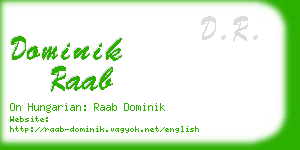 dominik raab business card